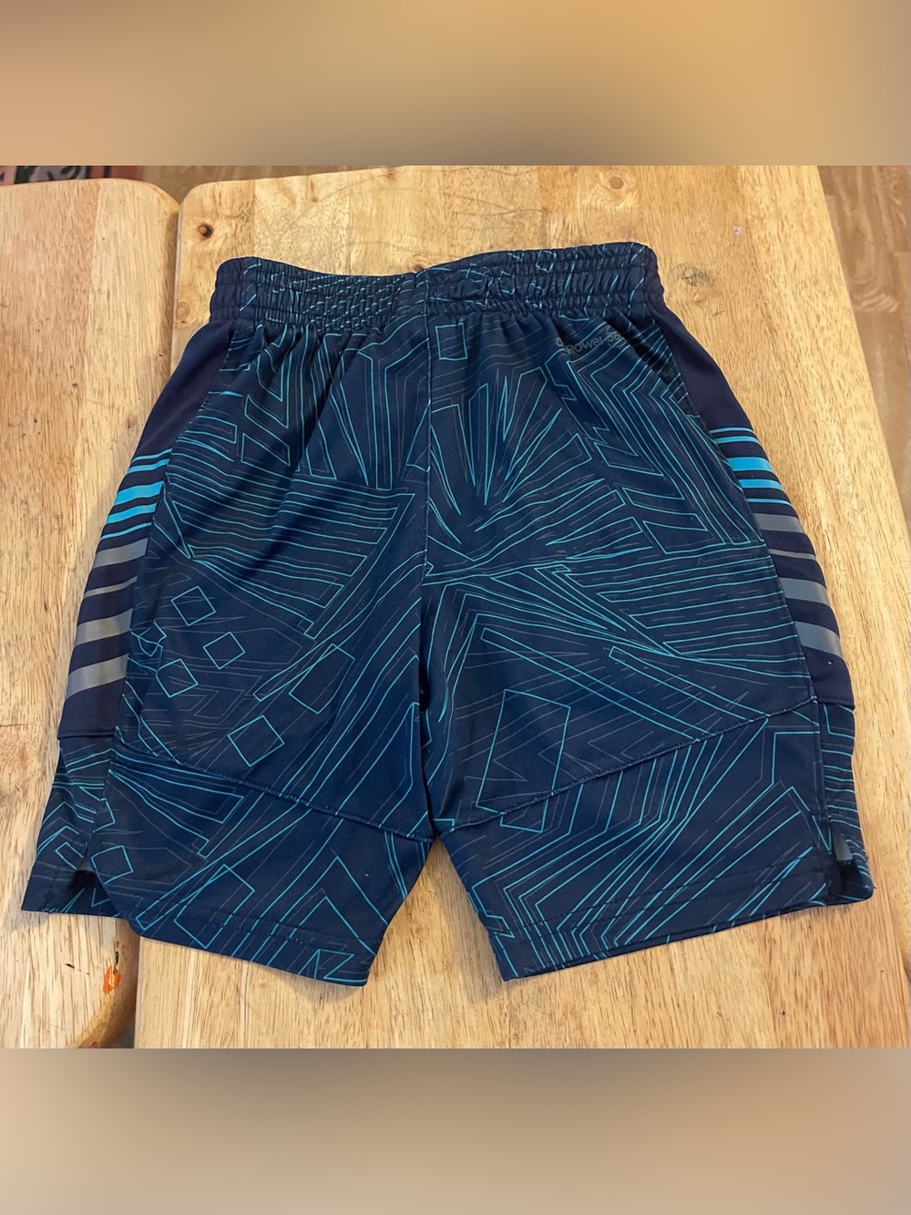 Boys Russell Athletic Shorts Blue Geometric Print-size xs(4-5)